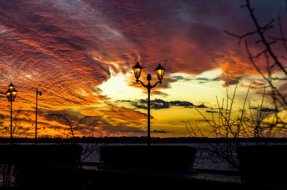 Закат на Самарской набережной