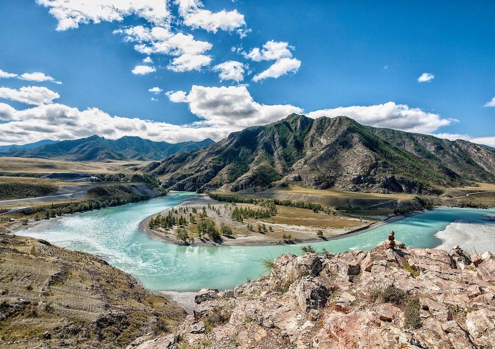 Слияние рек Чуя и Катунь