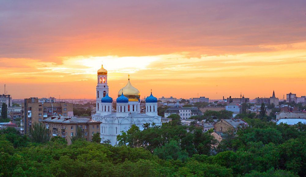 Night Odessa christianity church
