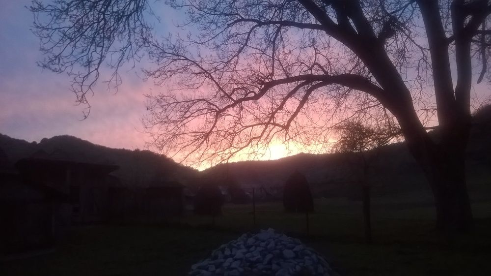 Sky on fire
