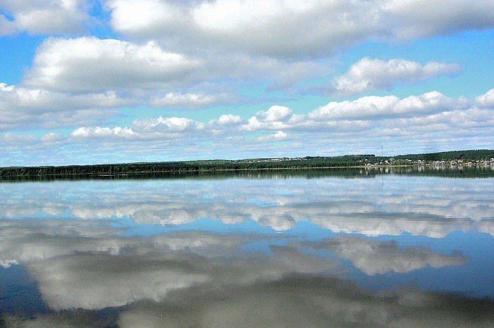 купало небо облака