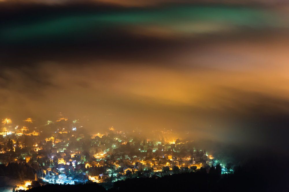 Colorful Night Clouds
