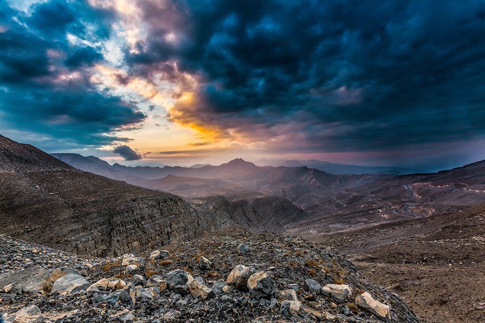 DRAMATIC VIEW OF JEBEL JAIS.