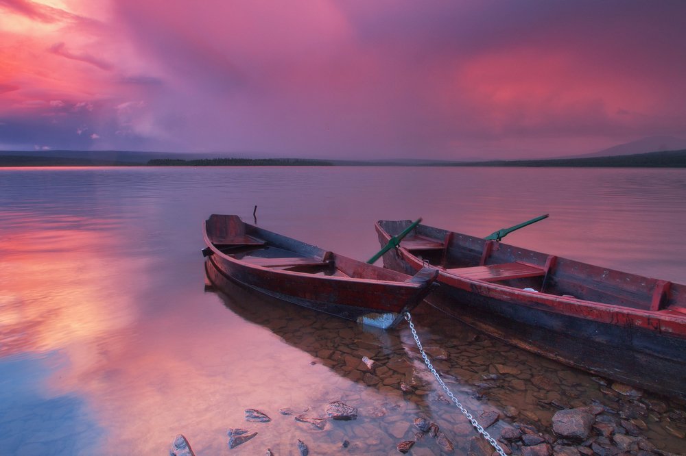 Лодки после грозы