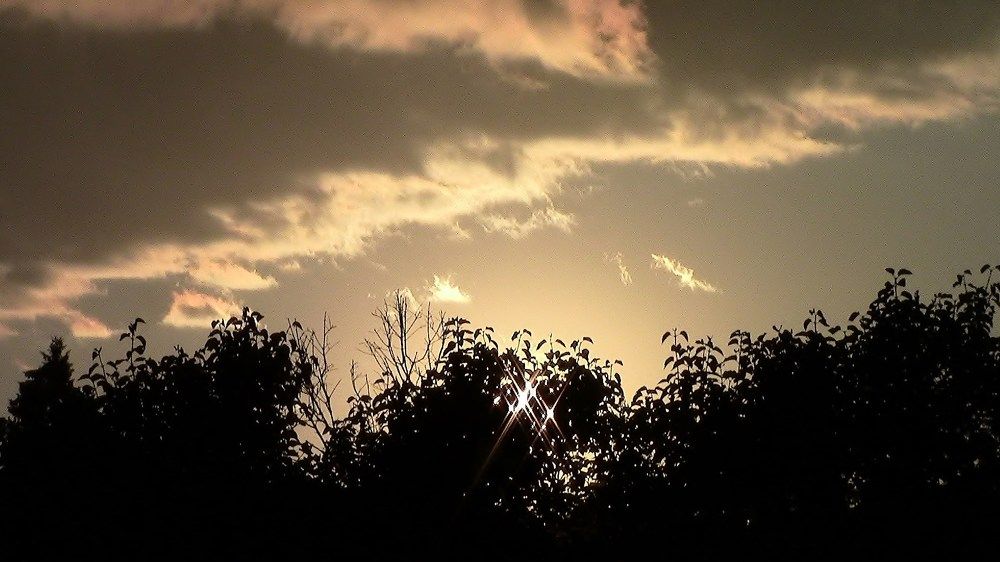 Облака на закате.