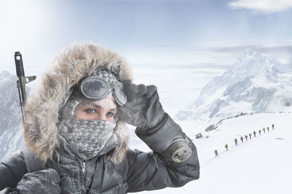 Морозный день