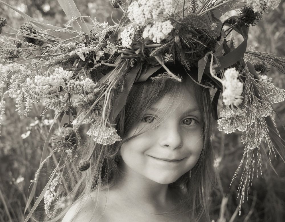 летний портрет девочки