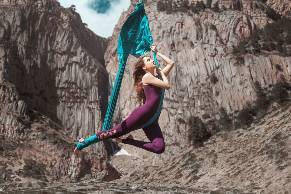 Аэройога в горах