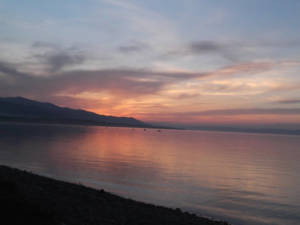 закат на Байкале