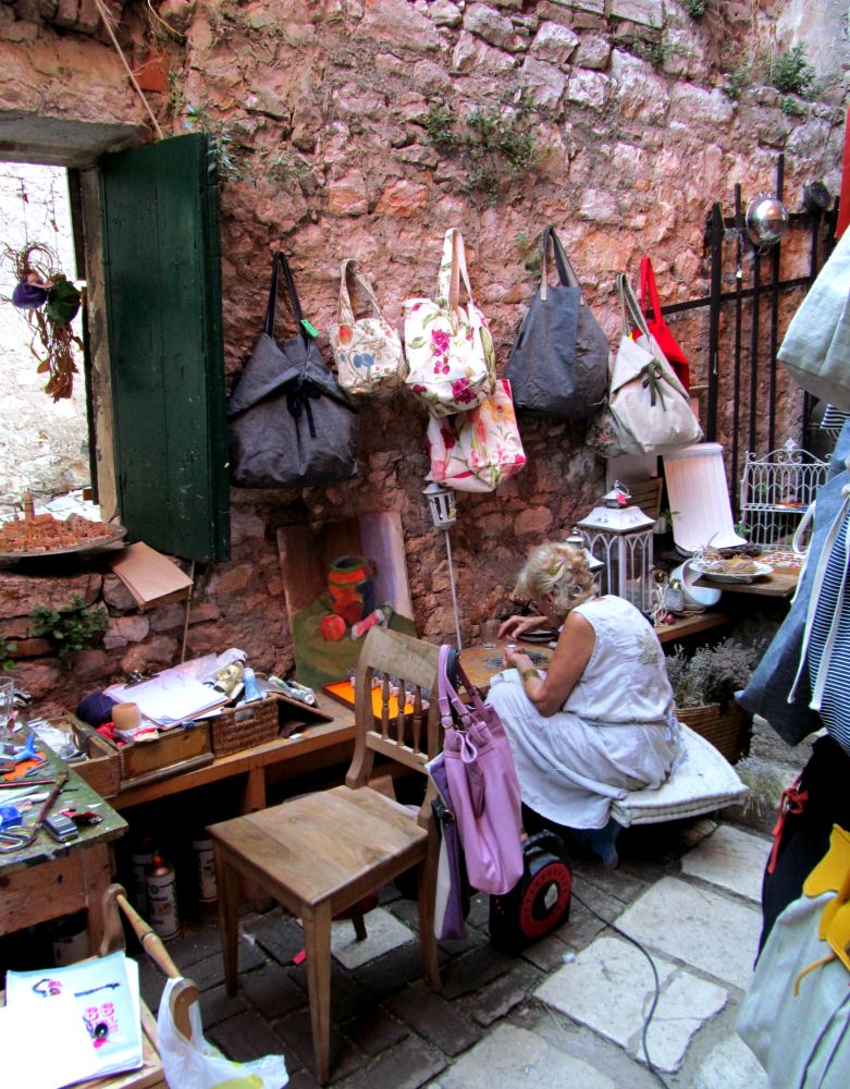 За работой. Ровиньи. Хорватия