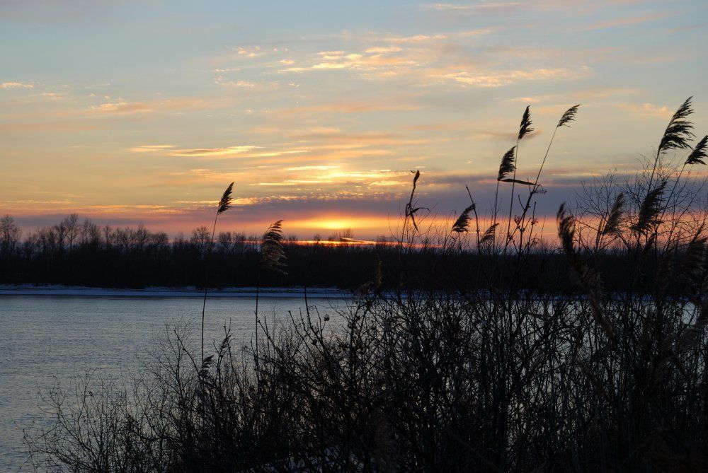 Осенний вечер на Иртыше