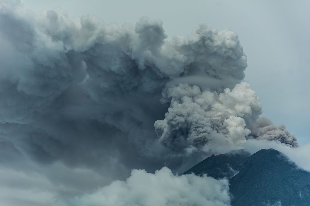 Volcano eruption