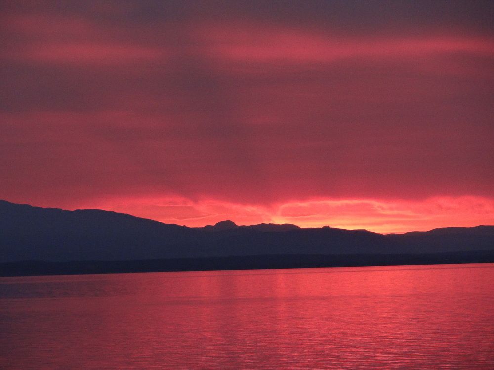 Nightfall in Alaska