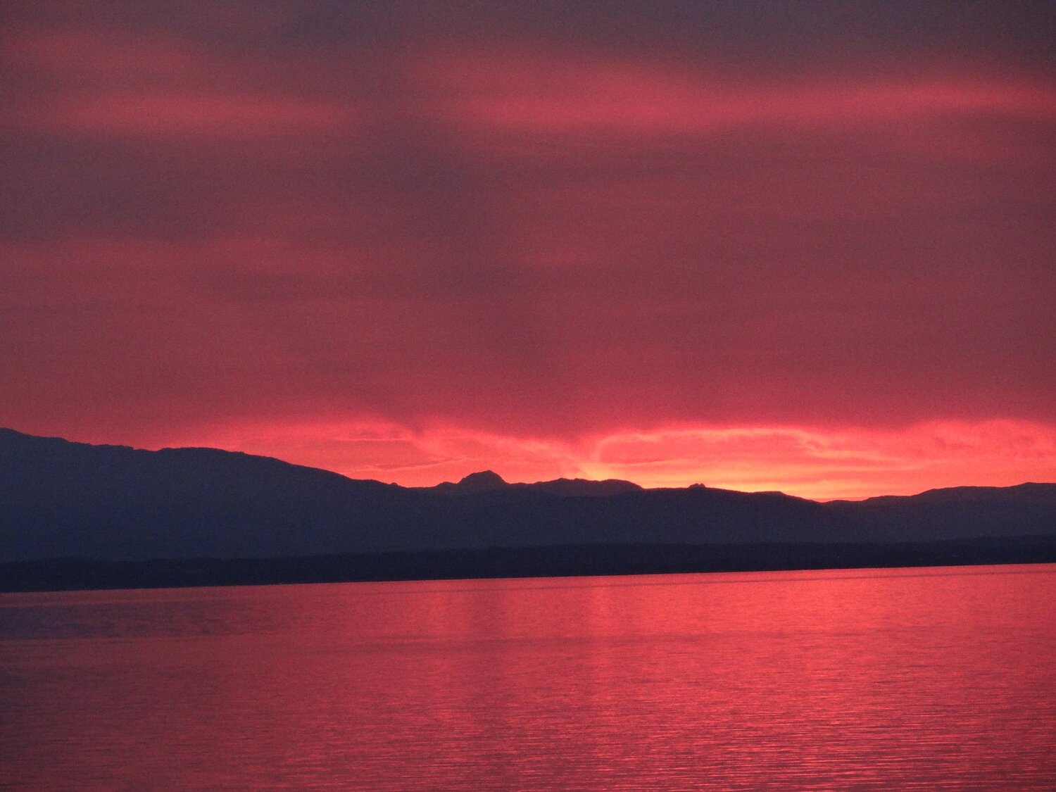 Nightfall in Alaska