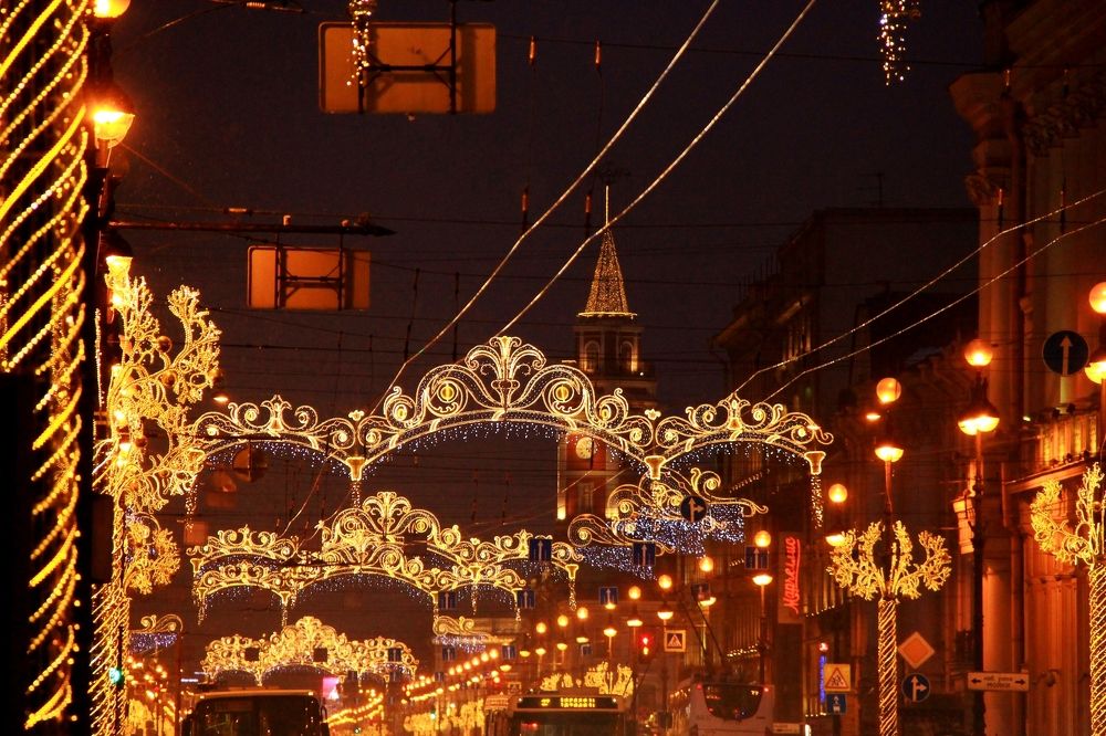 Новый год на Невском проспекте