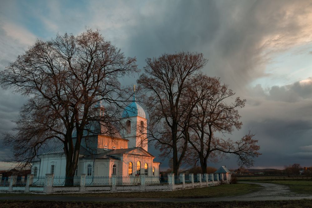 В лучах заката