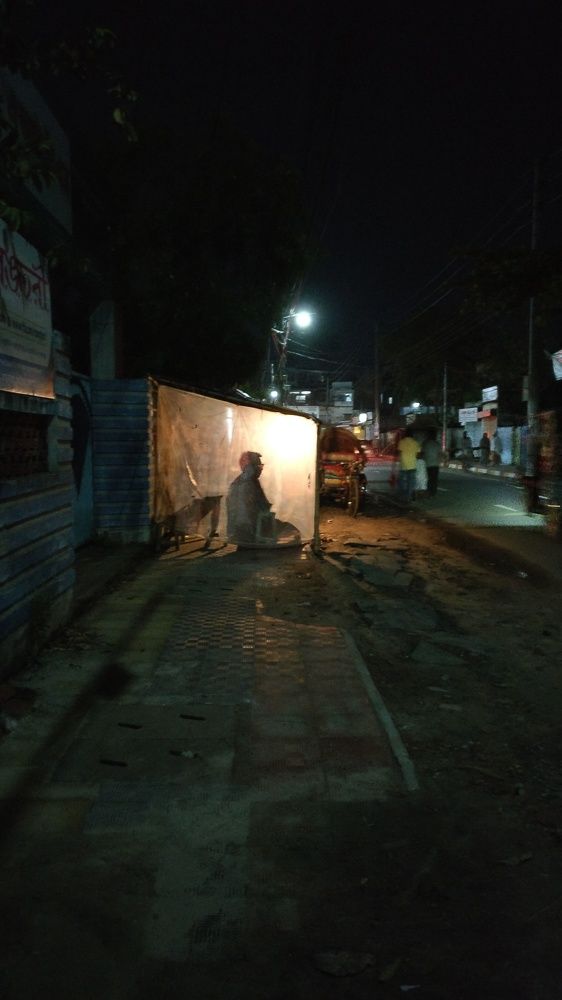 Shadow on street