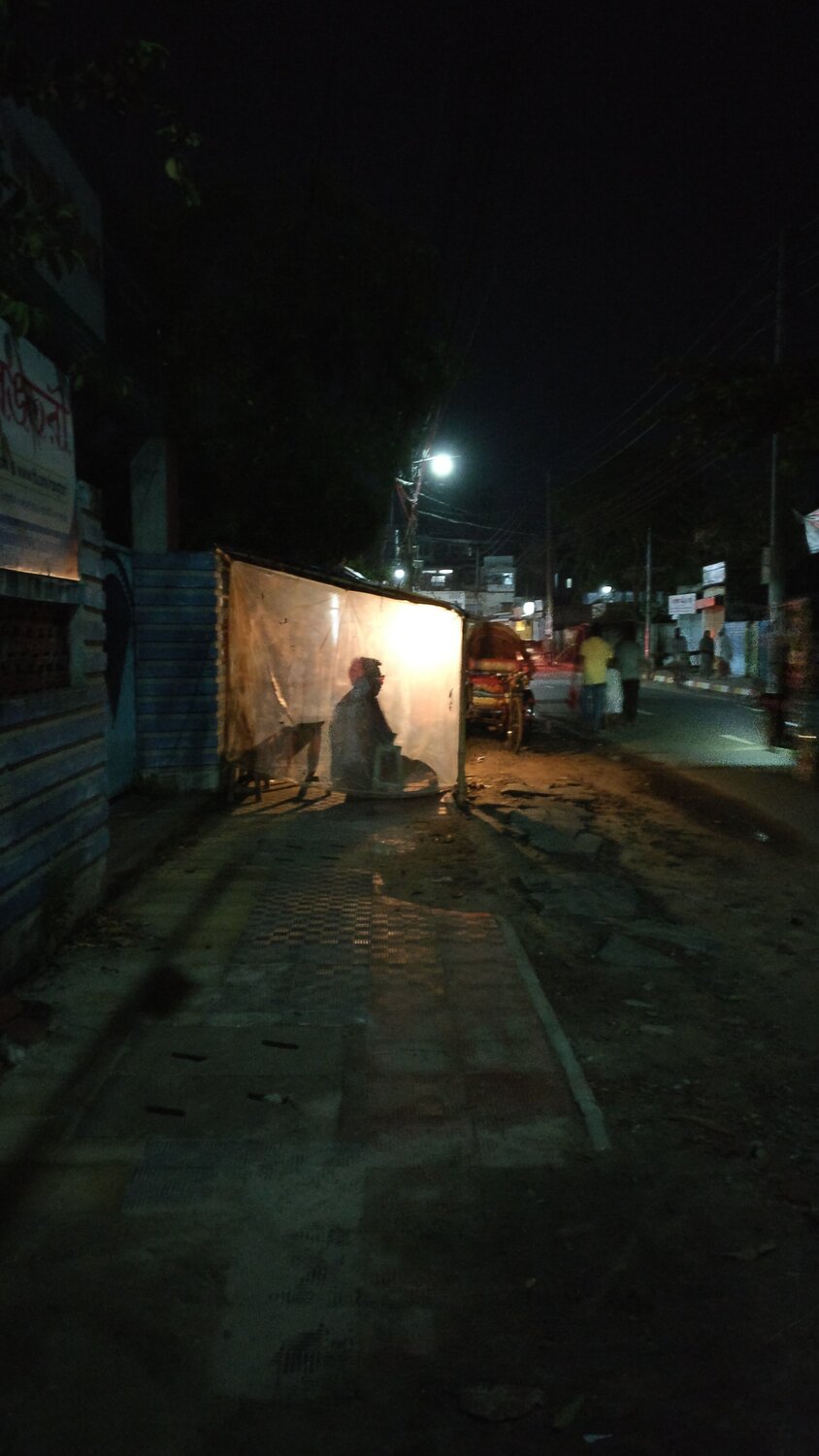 Shadow on street