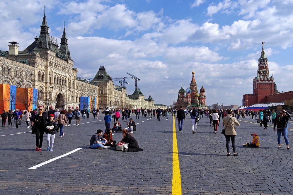 На Красной площади.