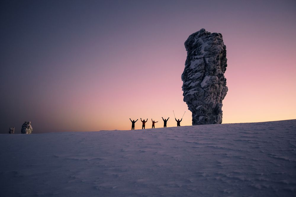 Восход на плато Маньпупнёр