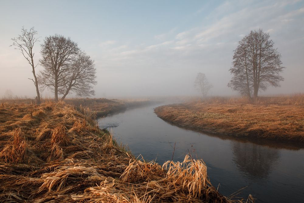 ранняя Весна на  реке  Ольшанка, Беларусь