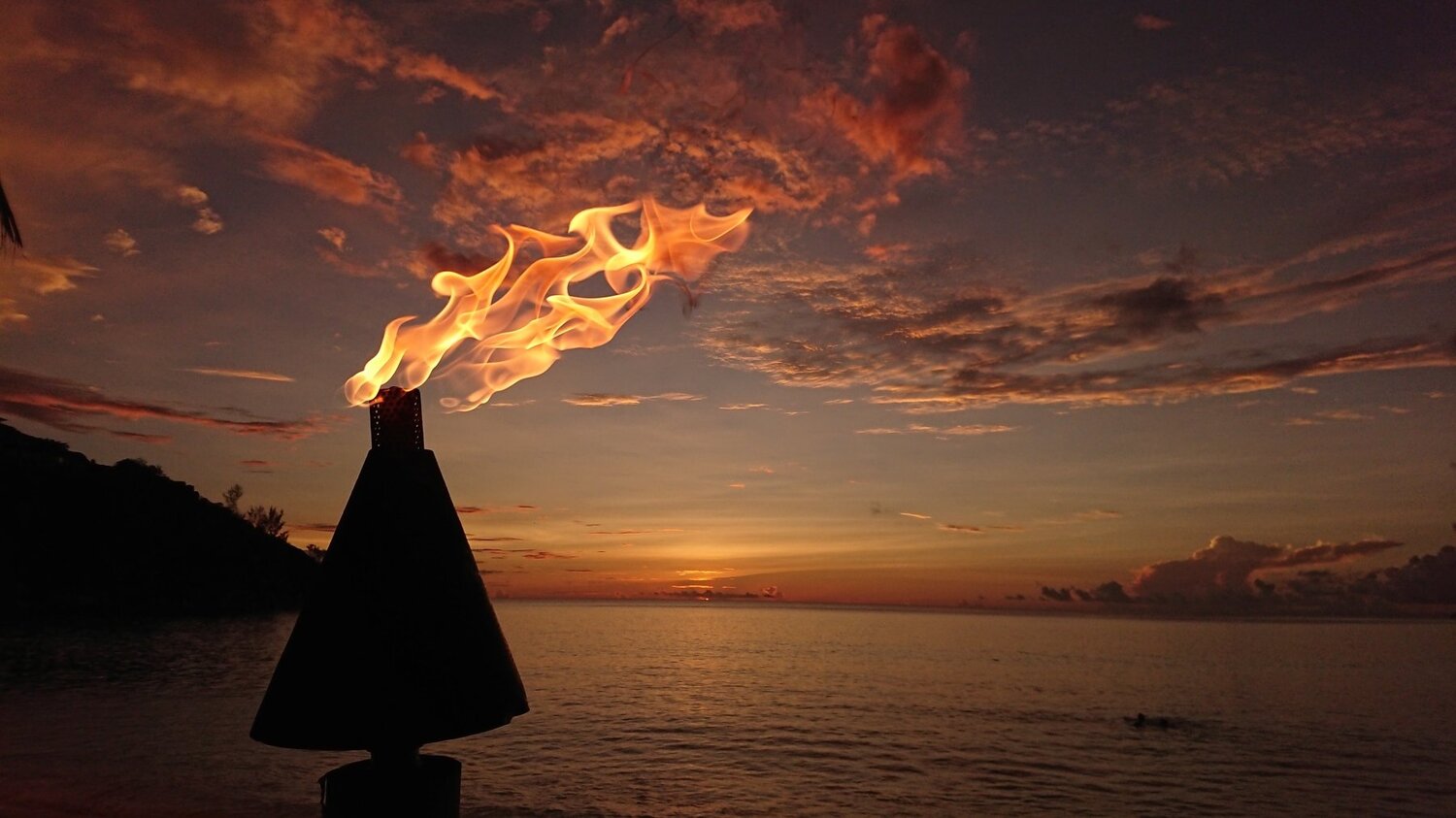 Burning sunset