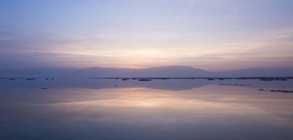 Sunrise at the dead sea