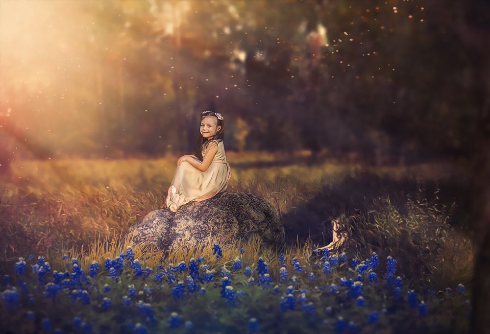 На поляне...