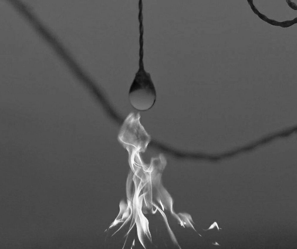 when fire catches the water