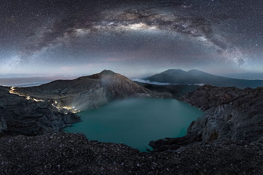 A night over Ijen lake