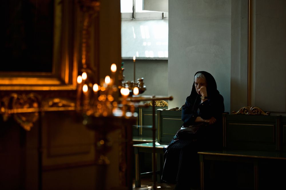 Прихожанка Николо-Богоявленского морского собора