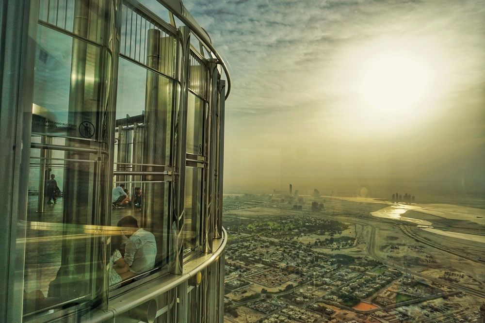 Enjoying Dubai city view