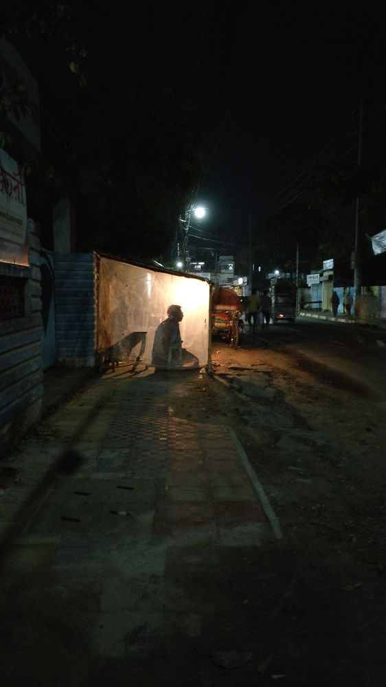 Shadow on street