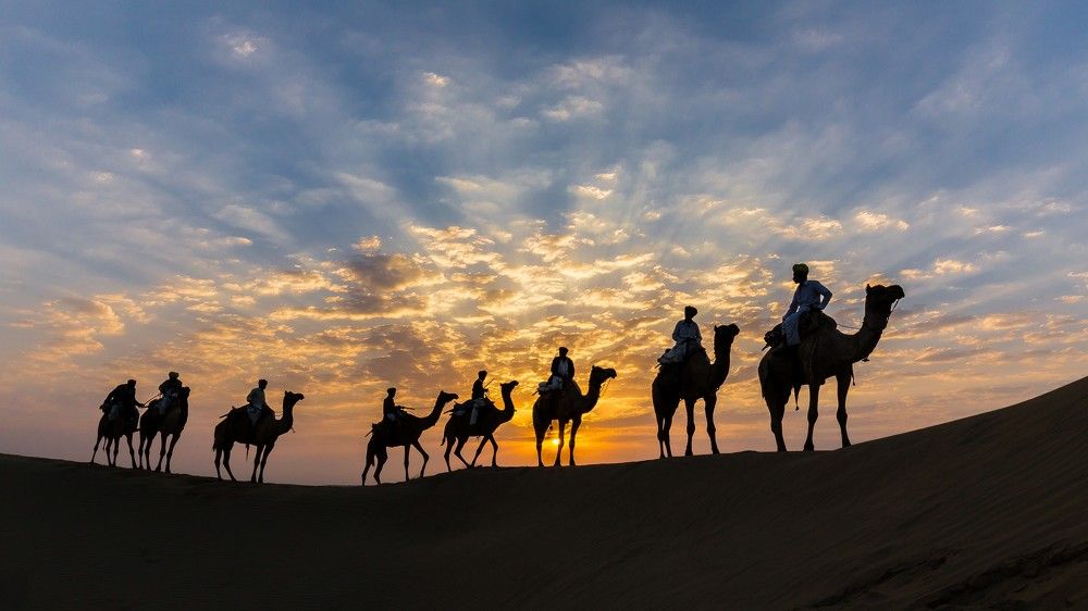 Sunrise at Thar desert