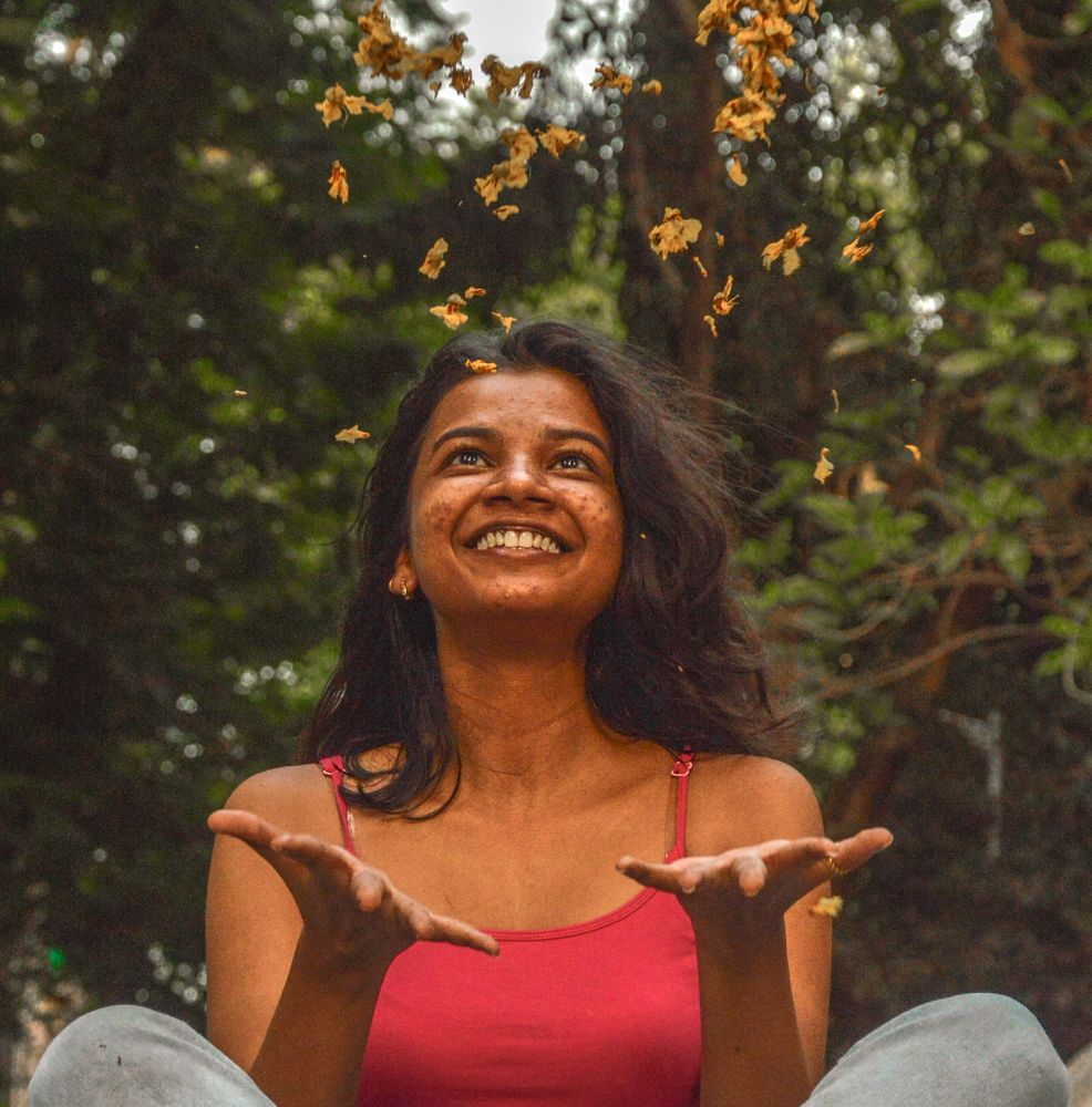 Spreading happiness wherever she went.