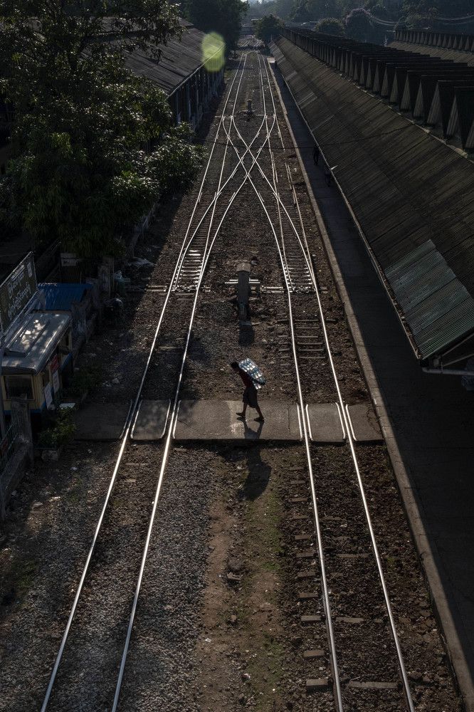 Street Life In Yangon