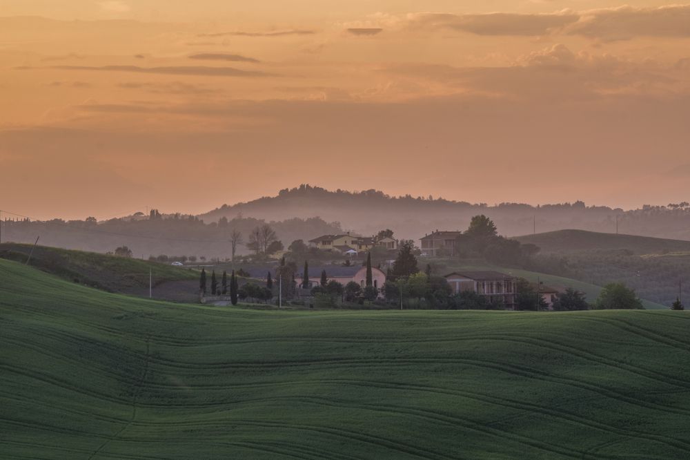 Sunset over Tuscany