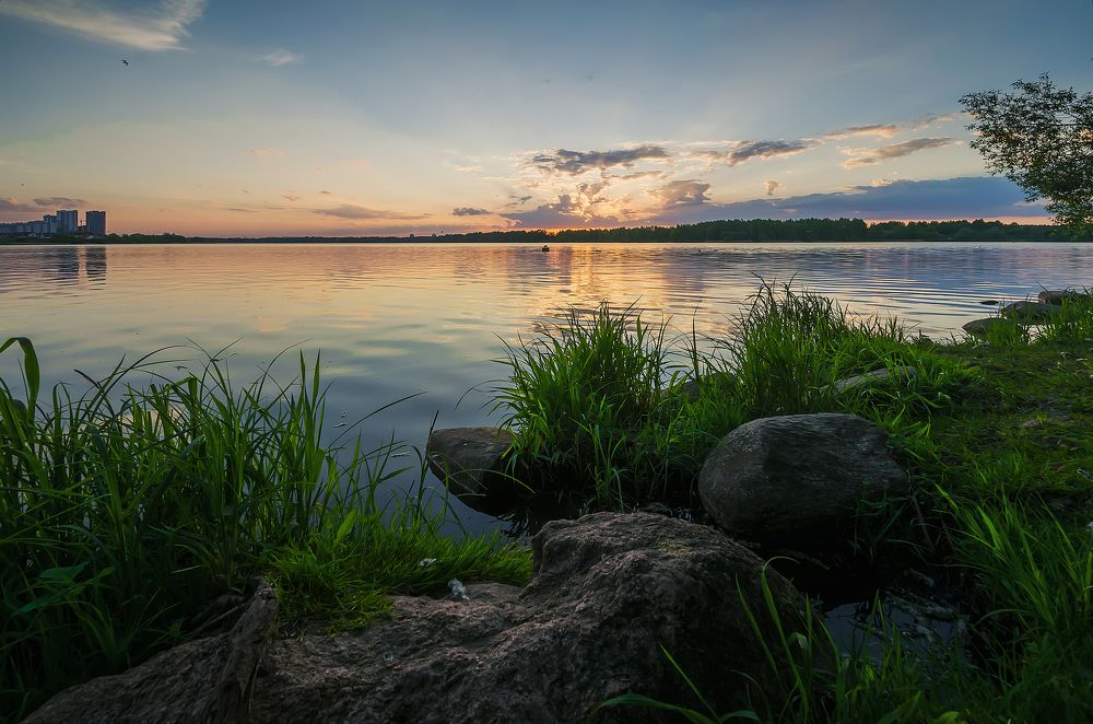 Вечер за городом
