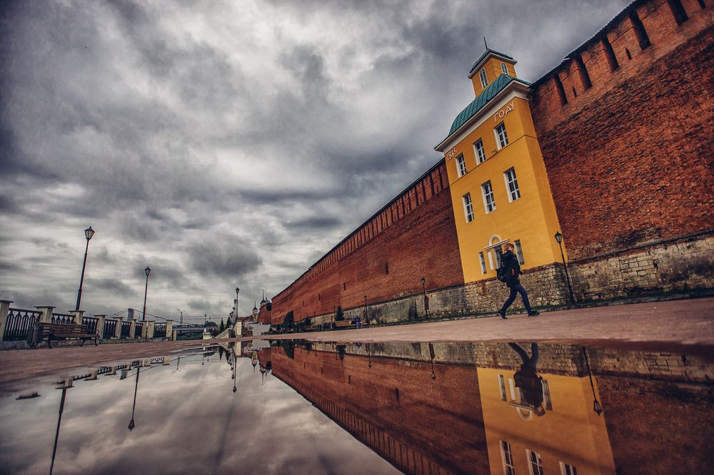 В отражении