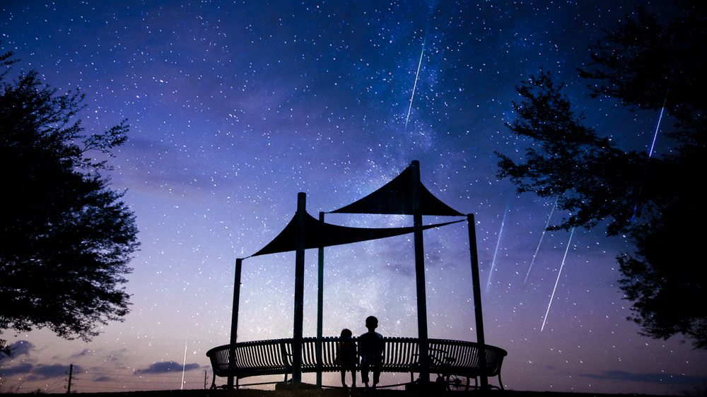watch the meteor shower with you