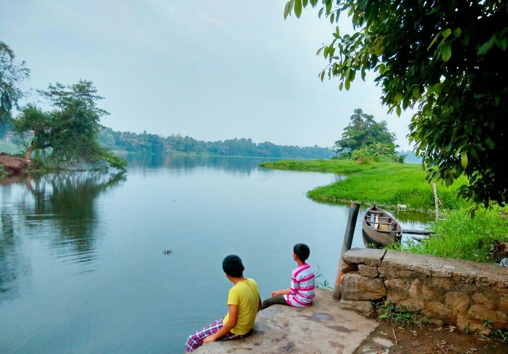 By the riverside enjoying the serenity