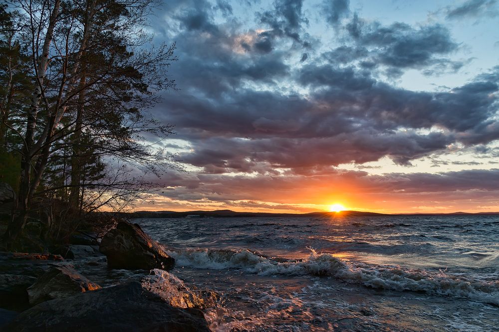 Вечер на озере