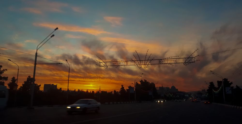Закат в г. Душанбе