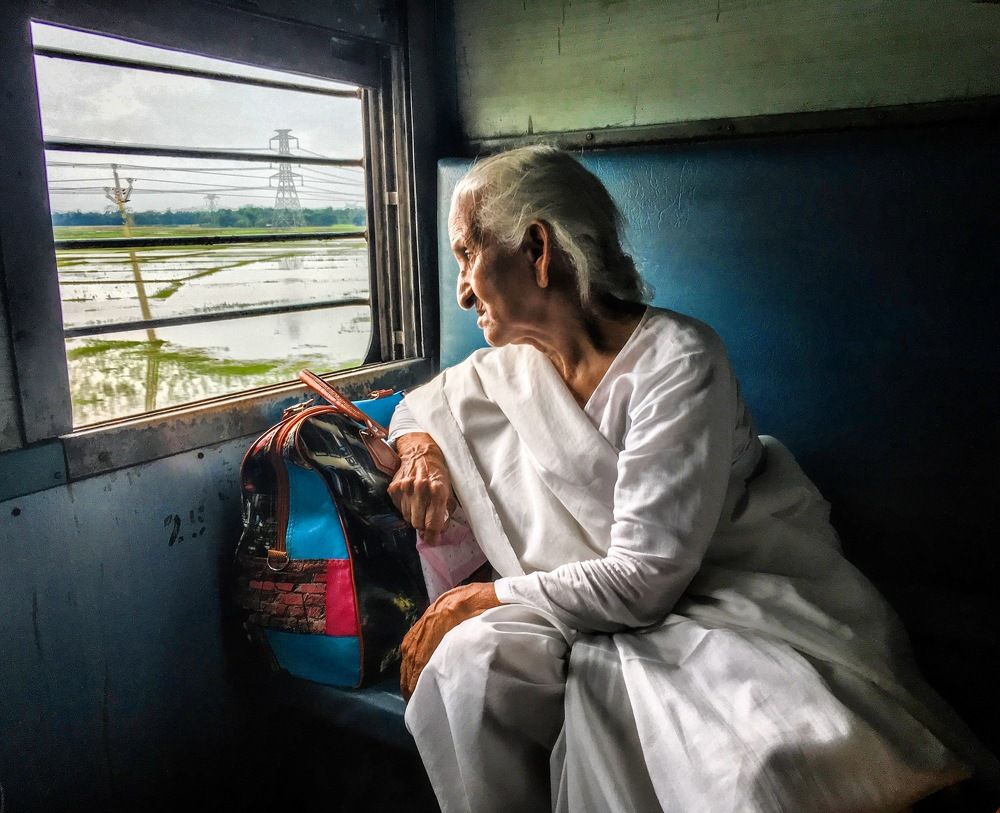 A beautiful old lady