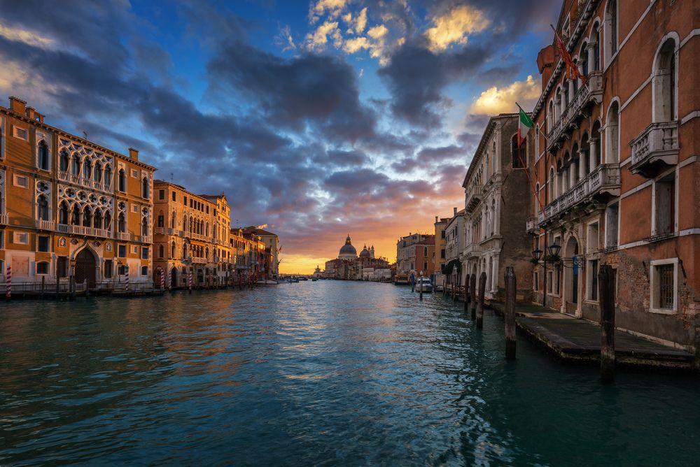 Magical sunrise in Venice...