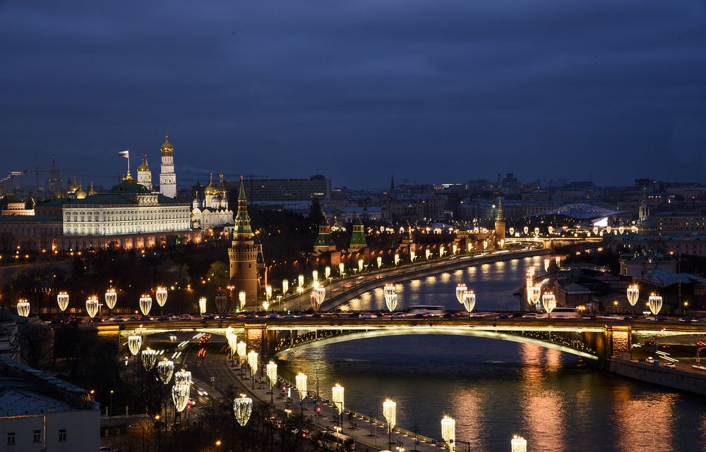 Вид на Московский Кремль