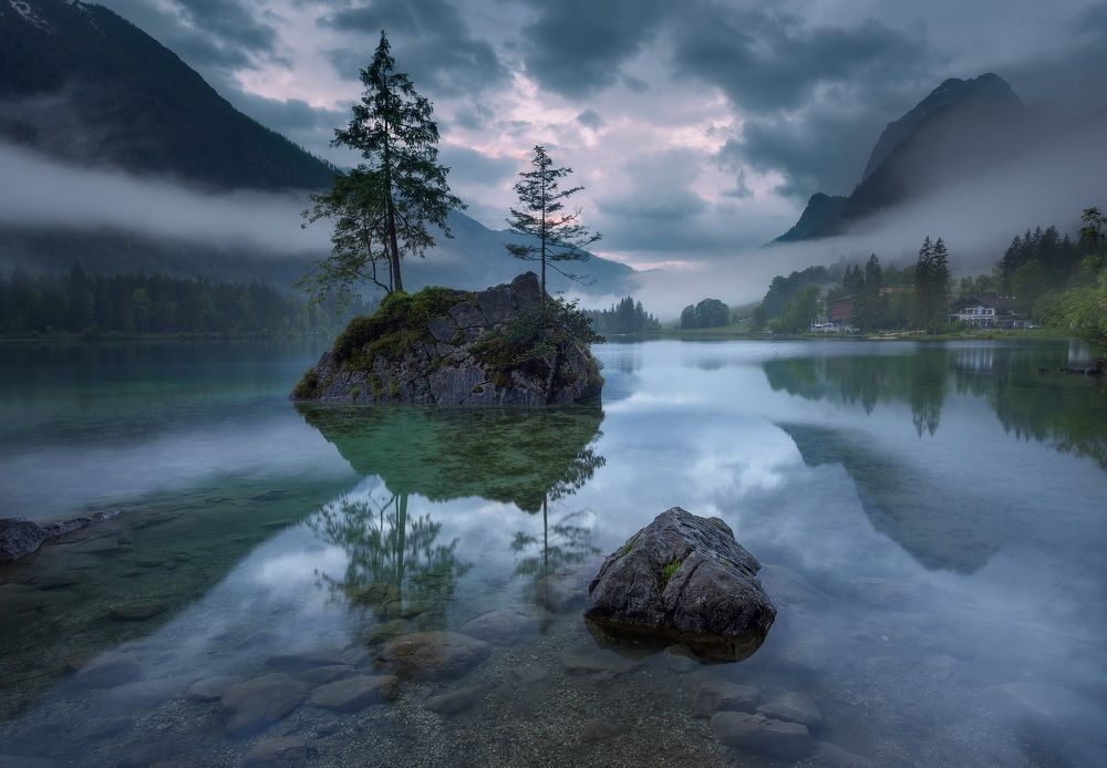 Lake Hintersee. Bayern. Germany.