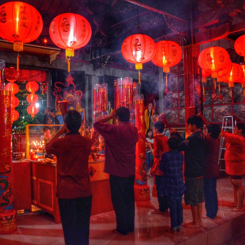 In the night of Chinese New Year