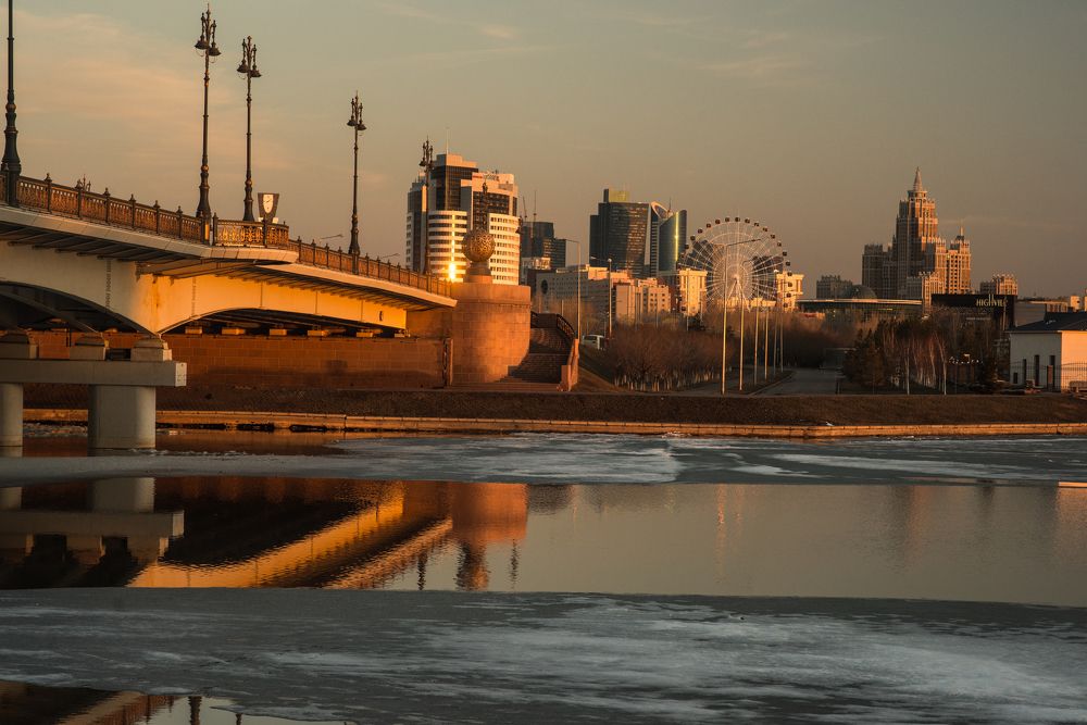 last ice in Astana city