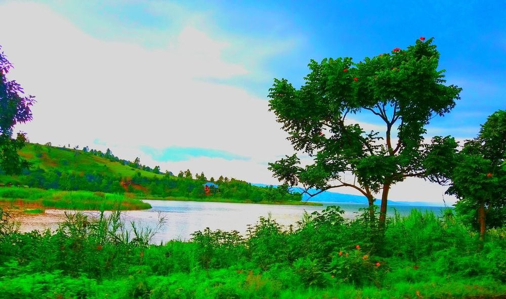 #Congo #KivuLake #CountrySide #View